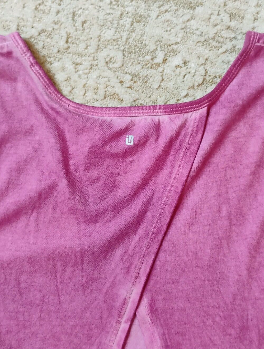 NWT XL Ideology Purple Tie-Dye Open Back Active Gym Workout Tank Top NEW - Picture 6 of 9